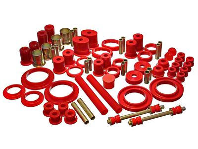 Energy Suspension 85-93 Ford Mustang Red Hyper-flex Master Bushing Set - 4.18113R