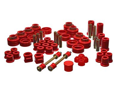 Energy Suspension 88-98 Chevy/GMC 4WD Red Hyper-flex Master Bushing Set - 3.18101R