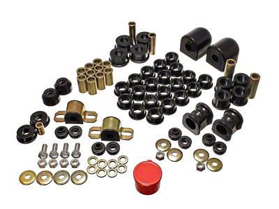 Energy Suspension 91-94 Nissan Sentra/NX1600/2000 Black Hyper-Flex Master Bushing Set - 7.18104G