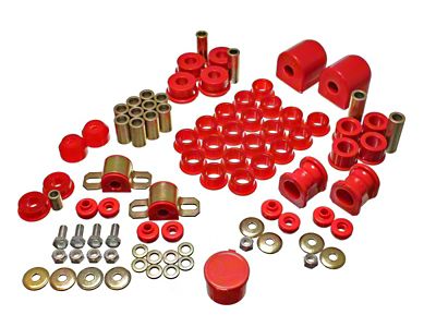 Energy Suspension 91-94 Nissan Sentra/NX1600/2000 Red Hyper-Flex Master Bushing Set - 7.18104R