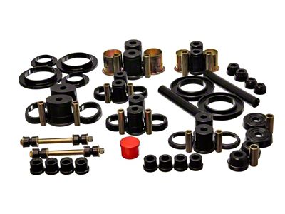 Energy Suspension 94-98 Ford Mustang Black Hyper-flex Master Bushing Set - 4.18112G