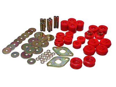 Energy Suspension 96-99 Toyota 4Runner 2WD/4WD Red Body Mount Bushing - 8.4111R