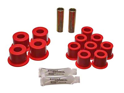 Energy Suspension Amigo Rear Spring Bushings - Red - 14.2101R