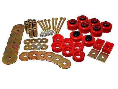 Energy Suspension Body Mnt 2/4 Wd Super Crew - Red - 4.4115R