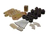 Energy Suspension Body Mount Set 1in Lift W/Hardware - Black - 2.4112G