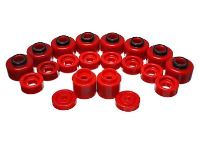 Energy Suspension Body Mount Set - Red - 4.4111R