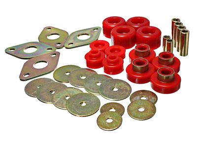 Energy Suspension Body Mount Set-Reg Access & Dbl Cab - 8.4109R