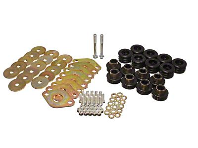 Energy Suspension Body Mount Set W/Hardware - Black - 2.4111G