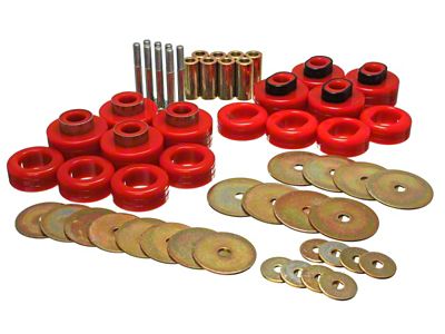 Energy Suspension Cab Mount Set - Club Cab - Red - 5.4115R