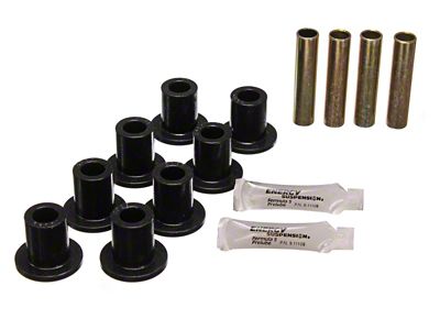 Energy Suspension Front Leaf Spring Bushing Set - Black - 5.2102G