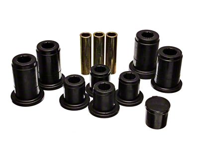 Energy Suspension Front Control Arm Bushing Set - Black - 4.3168G