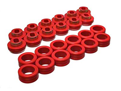Energy Suspension Gm Body Mount Set - Red - 3.4132R