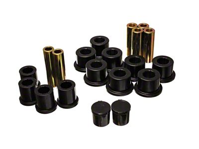 Energy Suspension Rear Spring Bushing Set - Black - 5.2118G
