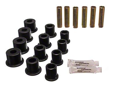 Energy Suspension Rear Spring Bushings - Black - 4.2134G