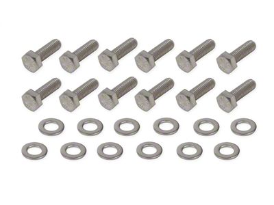 Mr. Gasket Engine Block Rear Cover Bolt Set; Stainless Steel; Incl. Washers; - 60910G
