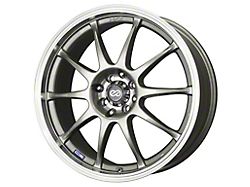 Enkei J10 Silver Wheel; 17x7; 42mm Offset; 4x100mm Bolt Pattern; 72.60mm Hub Bore