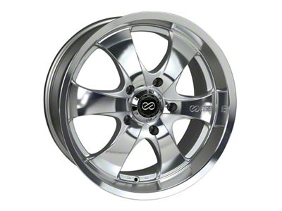 Enkei M6 Silver Machined Wheel; 18x8; 20mm Offset; 5x127mm Bolt Pattern; 71.60mm Hub Bore