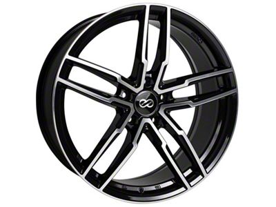 Enkei SS05 Black Machined Wheel; 18x8; 38mm Offset