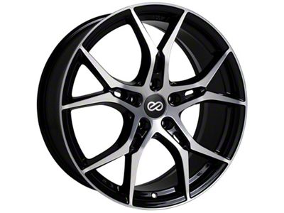 Enkei Vulcan Black Machined Wheel; 18x8; 45mm Offset