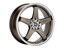 Enkei EV5 Bronze with Machined Lip Wheel; 17x7; 38mm Offset; 5x100/5x114.3mm Bolt Pattern; 72.60mm Hub Bore