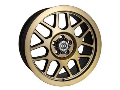 Enkei Matrix Brushed Gold Wheel; 17x9; 10mm Offset; 5x127mm Bolt Pattern; 108mm Hub Bore