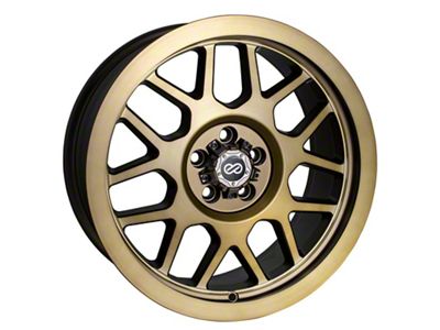 Enkei Matrix Brushed Gold Wheel; 17x9; 10mm Offset; 6x139.7mm Bolt Pattern; 108mm Hub Bore