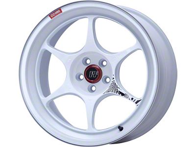 Enkei PF06 White Machined Wheel; 18x9.5; 27mm Offset