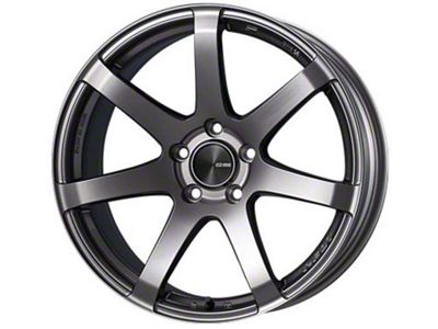 Enkei PF07 Dark Silver Wheel; 18x9; 40mm Offset; 5x114.3mm Bolt Pattern; 75mm Hub Bore