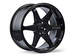 Enkei T6R Gloss Black Wheel; 18x8; 45mm Offset; 5x100mm Bolt Pattern; 72.60mm Hub Bore