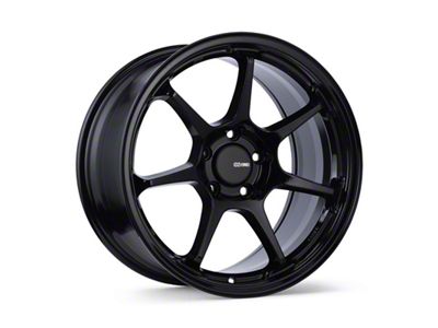 Enkei TS-7 Gloss Black Wheel; 18x8; 45mm Offset; 5x100mm Bolt Pattern; 72.60mm Hub Bore