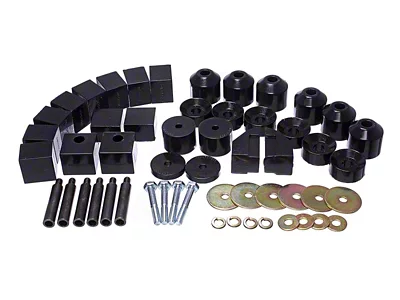 Energy Suspension 86-95 Suzuki Samurai Black 1in Lift Body Mount - 1.4102G