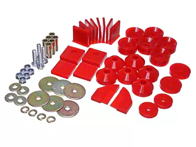 Energy Suspension 86-95 Suzuki Samurai Red Body Mount Set - 1.4101R