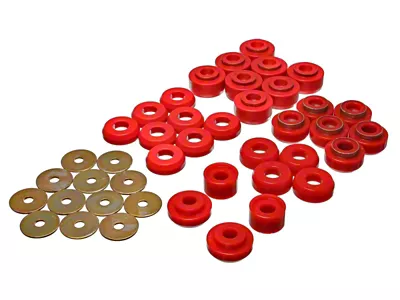 Energy Suspension Chevrolet 4 door Red Body Mounts Recommended for - 3.4136R
