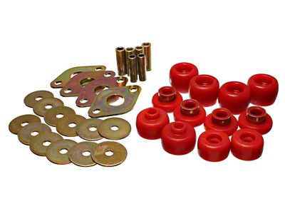 Energy Suspension 93-98 Toyota T100 Red Body Cab Mount Set - 8.4105R