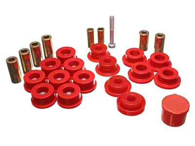 Energy Suspension Control Arm Bushings - Front - Red - 2.3108R
