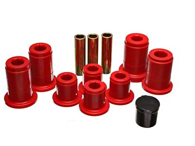 Energy Suspension Front Control Arm Bushing Set - Red - 4.3168R