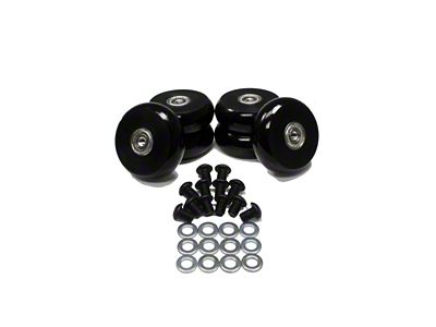 Energy Suspension 2.375in Black Hyper-Glide PolyCreeper Wheels Set of 6 - 9.9172G