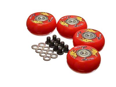 Energy Suspension 2in /50 Mm Wheel 4 Ea - Red - 9.9169R