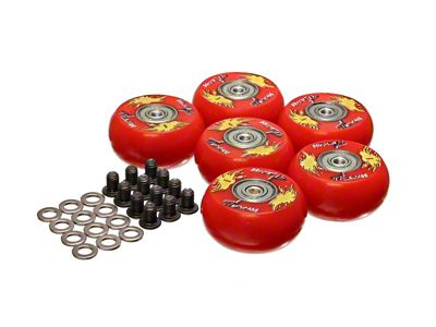 Energy Suspension 2in /50 Mm Wheel 6 Ea - Red - 9.9170R