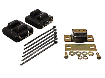 Energy Suspension 87-91 Suburban C10-C30 2WD Black Motor & Transmision - 3.1128G
