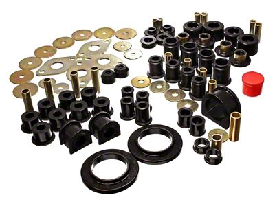 Energy Suspension 01-04 Toyota Tacoma Black Hyper-Flex Master Bushing Set - 8.18107G