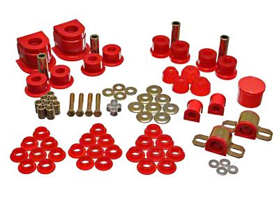 Energy Suspension 86-91 Mazda RX7 Red Hyper-Flex Master Bushing Set - 11.18101R