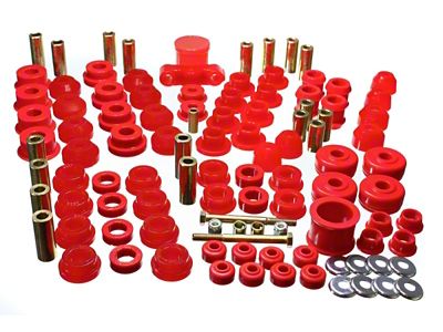 Energy Suspension 88-91 Honda Civic/CRX Red Hyper-Flex Master Bushing Set - 16.18102R