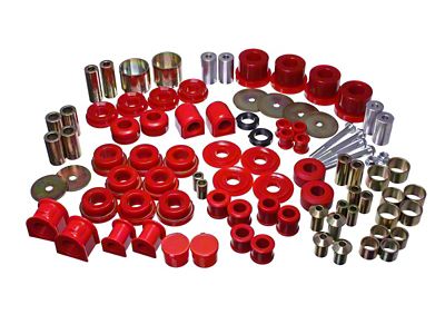 Energy Suspension 15-16 Ford Mustang Red Hyper-Flex Master Bushing Set - 4.18127R