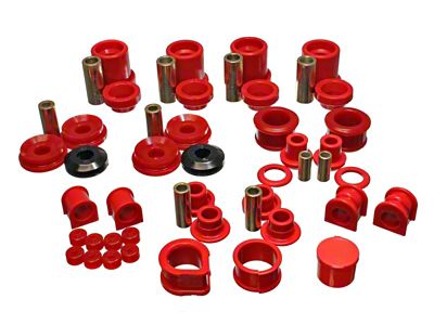 Energy Suspension 90-96 Nissan 300ZX Red Hyper-Flex Master Bushing Set - 7.18105R