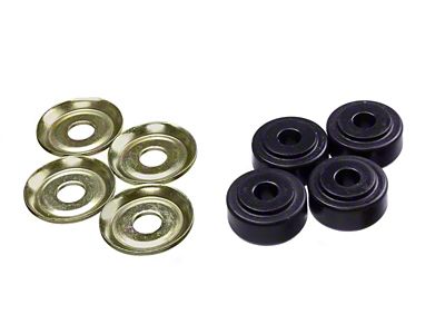 Energy Suspension Black Shock Tower Bushing Set 7/8in Nipple 3/8in - 9.8177G