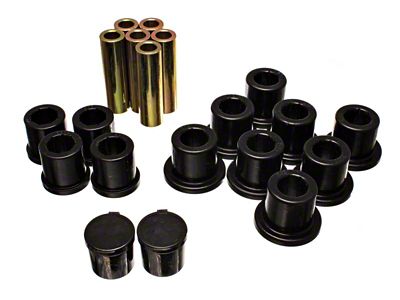 Energy Suspension Rear Spring Bushing Set - Black - 5.2119G