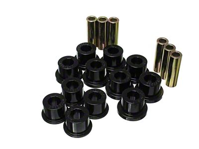 Energy Suspension Rear Leaf Spring Bushings - Black - 8.2116G