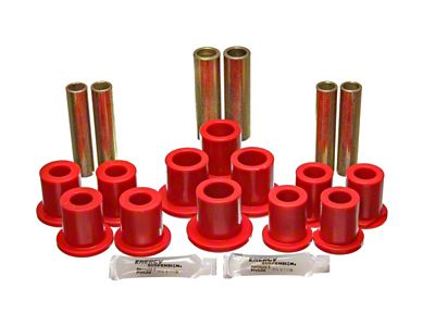 Energy Suspension Fd Rr Spring Bush Set Complete - Red - 4.2145R