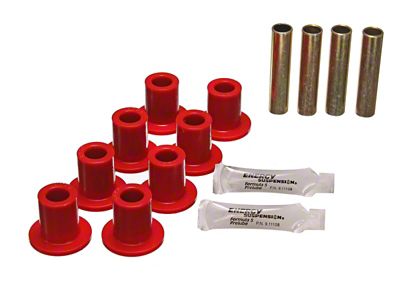 Energy Suspension Leaf Spring Bushing Set - Red - 5.2102R
